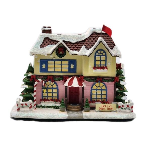 Hawthorne Village Rudolph's Christmas Town Dolly's Dress Shop VTG 2004 - Picture 1 of 16
